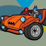 Superhero Cars Coloring Book